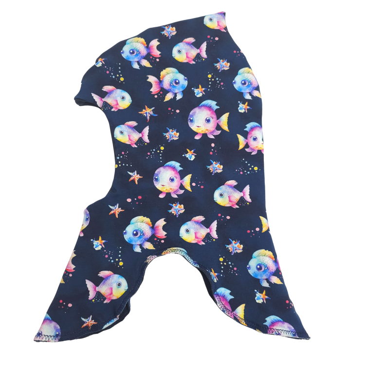 Schlupfmütze bunte Fische (innen marine)